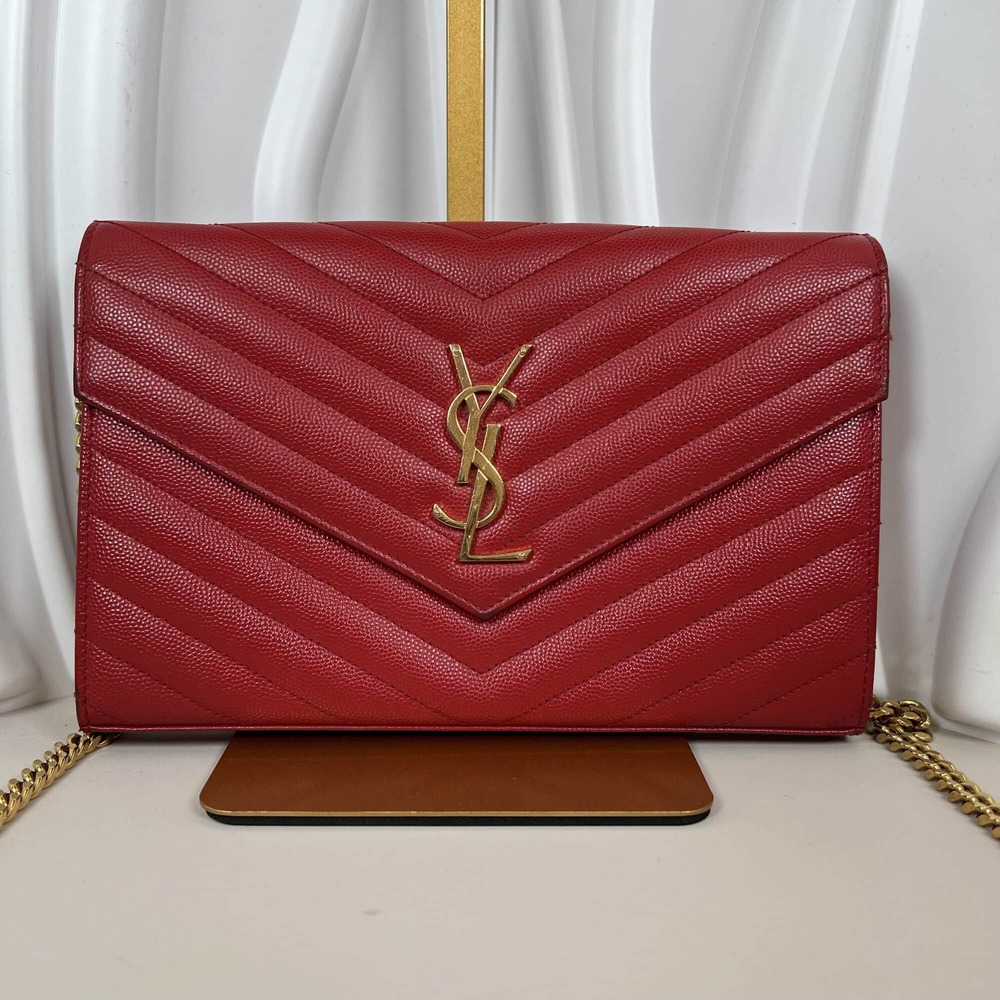 Saint Laurent Cassandre Envelope Wallet on Chain (WOC)